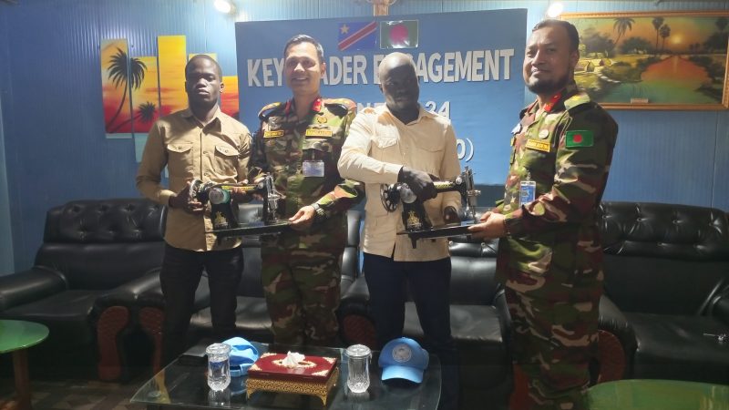 Bunia-Monusco: le BANRDB-6 cède la place à BANRDB-7 et offre des matériels aux structures des jeunes