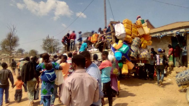 Arrivée massive des déplacés à Mongbwalu: une urgence d’assistance humanitaire s’y installe