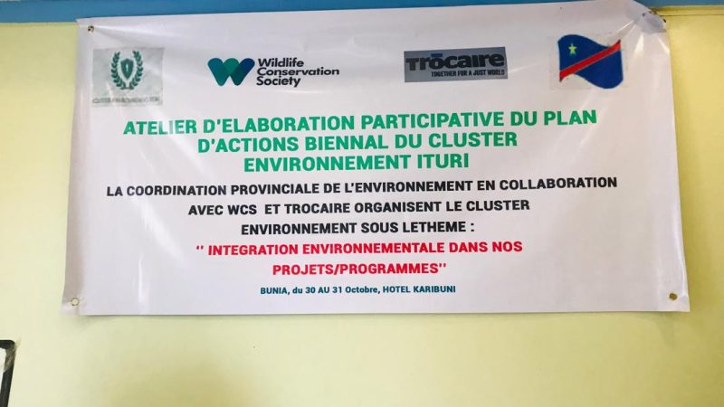 Bunia : un plan triennal conçu et validé par le cluster environnement en faveur de l’environnement